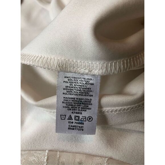 Ann Taylor Factory Women’s White Long Sleeve Elegant Blouse Size L - Picture 6 of 7